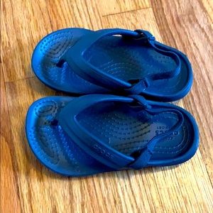 Toddler Crocs Classic Flip Flop - Blue size 7